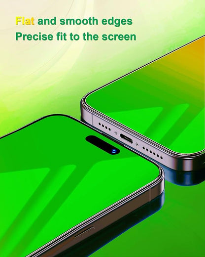 2 Pack for iPhone Air Privacy Screen Protector Tempered Glass 6.5 inch Private Protective Film Anti-Blue Light Anti Spy No-Bubble Gradient Green [HD Clarity]