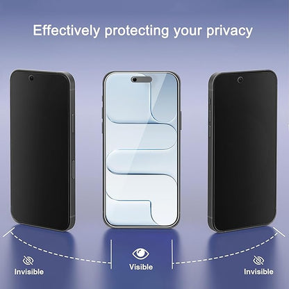 Ailun 3 Pack for iPhone Air Privacy Screen Protector [6.5 inch] with installation frame, Anti Spy Private Tempered Glass Anti-Scratch Case Friendly[Not for iPhone 17/17 Pro/17 Pro Max]