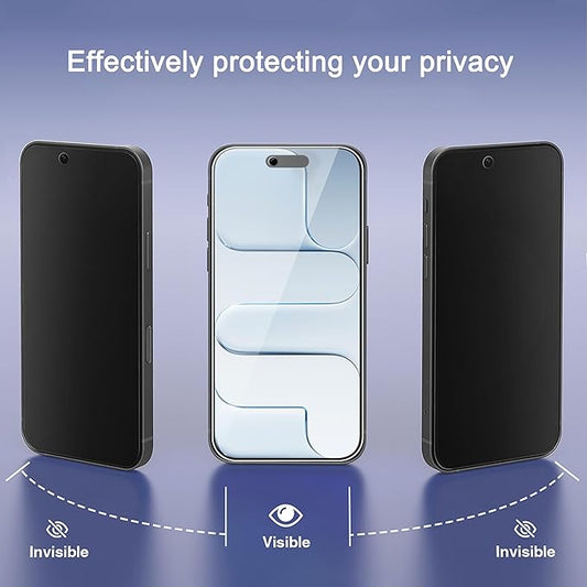 Ailun 3 Pack for iPhone Air Privacy Screen Protector [6.5 inch] with installation frame, Anti Spy Private Tempered Glass Anti-Scratch Case Friendly[Not for iPhone 17/17 Pro/17 Pro Max]