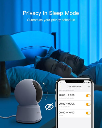 ARENTI 4MP Pet Camera P2Q, 5G WiFi 6 Indoor Security Camera, Free Phone App