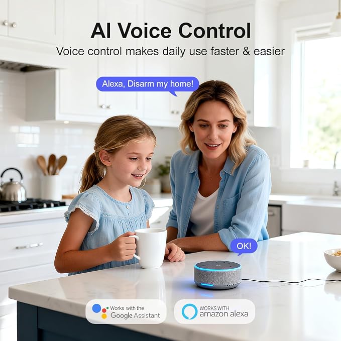 PGST Alarm System for Home Security,16Piece Kits WiFi+GSM/4G Alarm System | No Monthly Fee,Work with Alexa and Google,for Smart Life or Tuya,with Instant App Alerts for Apartment,Kids Safety,office