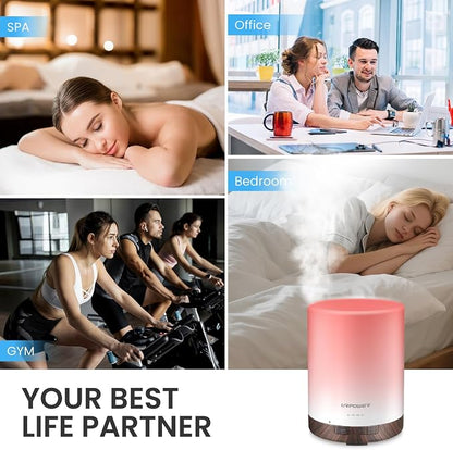 URPOWER 300mL Essential Oil Diffuser Ultrasonic Aromatherapy Diffuser