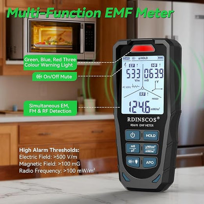 3 in 1 EMF Detector, Rechargeable EMF Meter