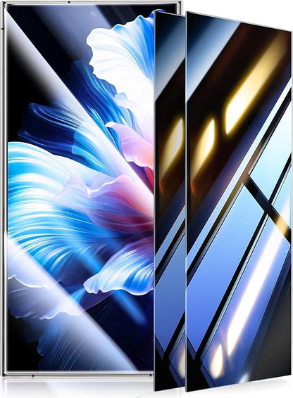 UltraGlass Unbreak Top 9H+ Glass for Samsung Galaxy S25 Ultra Privacy Screen Protector [Military Grade Shatterproof & Longest Durable] S25 Ultra Screen Protector Tempered Glass, 2 Pack [Black]