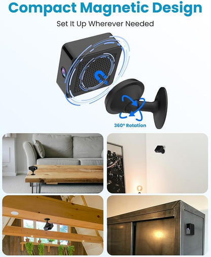UCOCARE No WiFi Security Camera, 4K Wireless Mini Indoor Outdoor Camera