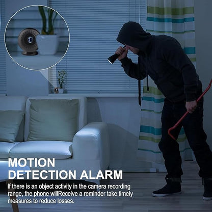2K MiniSmart Hidden HD Cameras Wireless WiFi Camera for Home Security - Night Vision, Motion Detection, Built - in Battery, App Control (iOS & Android) - Ideal Indoor Nanny, Pet & Dog Camera