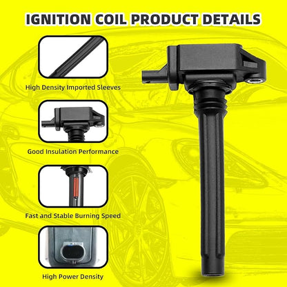 Set of 6 Ignition Coils Pack UF648 & 6 PCS Iridium Spark Plugs