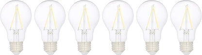 Amazon Basics A19 LED Light Bulbs, 40W Equivalent, Daylight White 5000K, Non-Dimmable, Energy Efficient 3.5W, 10,000 Hour Lifetime, 6-Pack