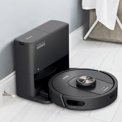 Shark UR2360S Ultra Robot Vacuum, with Matrix Clean, Precision Mapping, 30-Day Capacity HEPA Bagless Self Empty Base, Self-Cleaning Brushroll Perfect for Pet Hair, WiFi, Black (Renewed)