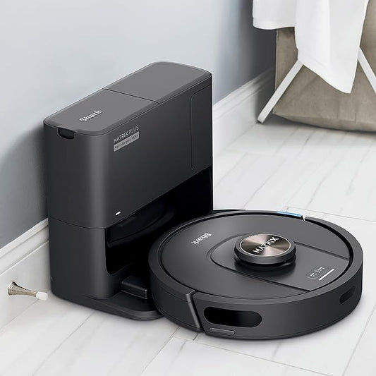 Shark UR2360S Ultra Robot Vacuum, with Matrix Clean, Precision Mapping, 30-Day Capacity HEPA Bagless Self Empty Base, Self-Cleaning Brushroll Perfect for Pet Hair, WiFi, Black (Renewed)