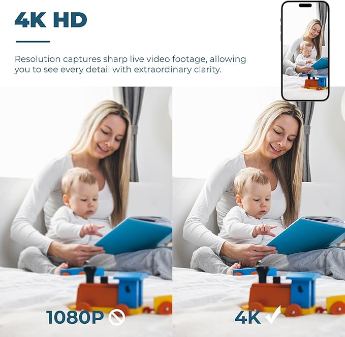 Mini 2026 Camera 4K WiFi Wireless Small Portable HD Nanny Cam with Motion Detection,Cloud & SD Storage,Night Vision,Wide Angle,Can No Need WiFi Cams Micro Security Cameras for Home Baby Indoor Outdoor