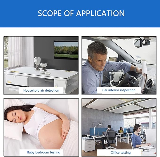 Air Quality Monitor Screen Air Quality Monitor, Air Quality Detector Lcd Pm10 High Precision Pm2.5 Pm1.0 2.8 Inch Dm106 Indoor Air Quality Meters