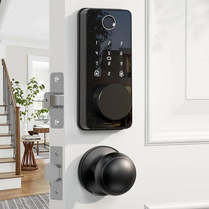 Keyless Entry Deadbolt Door Lock with Knobs, Biquole Smart Door Knob Lock