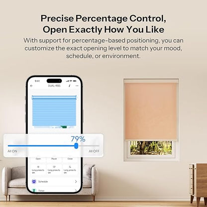 SONOFF Zigbee Smart Roller Shutter Switch, MINI-ZBRBS, Mini Size, Percentage Control, Zigbee Repeater, Alexa/Google Assistant/Home Assistant Support, Neutral Wire Required, 2-Pack