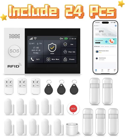 Home Security Systems Alarm System for Home Security GSM/4G+WiFi
