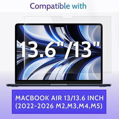 Peslv 3-Pack Anti Blue Light Screen Protector for MacBook Air 13.6/13 Inch (2022-2026, M2 M3 M4 M5 Chip), 13.6inch Mac Laptop Glare Filter Uv Blocker Shield Cover Eye Protection Film
