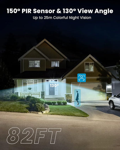 ieGeek 5MP Floodlight Camera Outdoor, Wired Home Security Light Cameras, 5G/2.4G WiFi Flood Light Camera Outside with Smart Motion Detection/Siren,Color Night Vision,2 Way Audio,24/7 Recording (Black)
