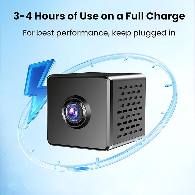 vebiliki Indoor Camera with 32GB TF Card, 4K WiFi Camera with Live View, Nanny Cam with Motion Alerts, Cloud & Local Storage, Auto Night Vision Indoor Security Camera for Baby, Pet & Elder Care