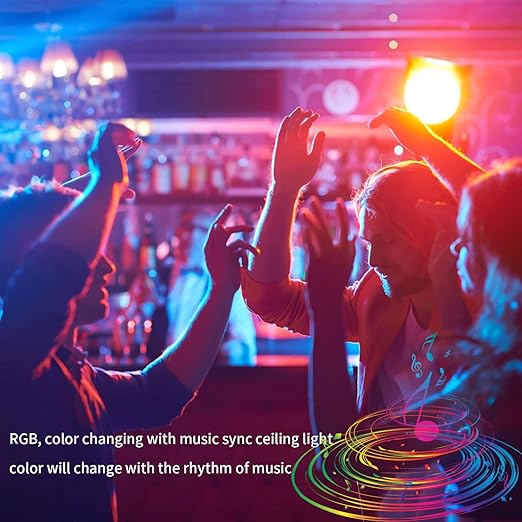 Tuya Bluetooth Smart LED Light Bulbs RGBCW, Music Sync Color Changing,with App Control for Living Room, Party,2PACK. (E12)