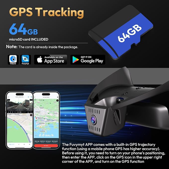Front 4K Dash Cam for Toyota Corolla 2023 2024 2025 2026 Hybrid Sedan Hatchback(Not Corolla Cross), OEM-Look, UHD Video, WiFi & APP, Loop Recording,64GB Card