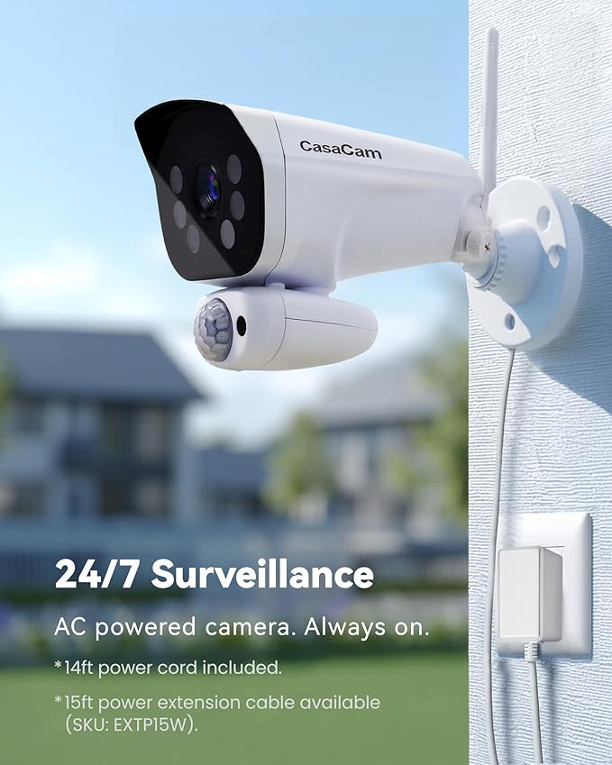 CasaCam GuardianCam Pro | 2K Wireless Security Camera System, 10.1” Touchscreen Monitor | Indoor/Outdoor Surveillance, No Monthly Fees, AI Detection, Two-Way Talk, 64GB SD, 2 Camera Kit, VS6102