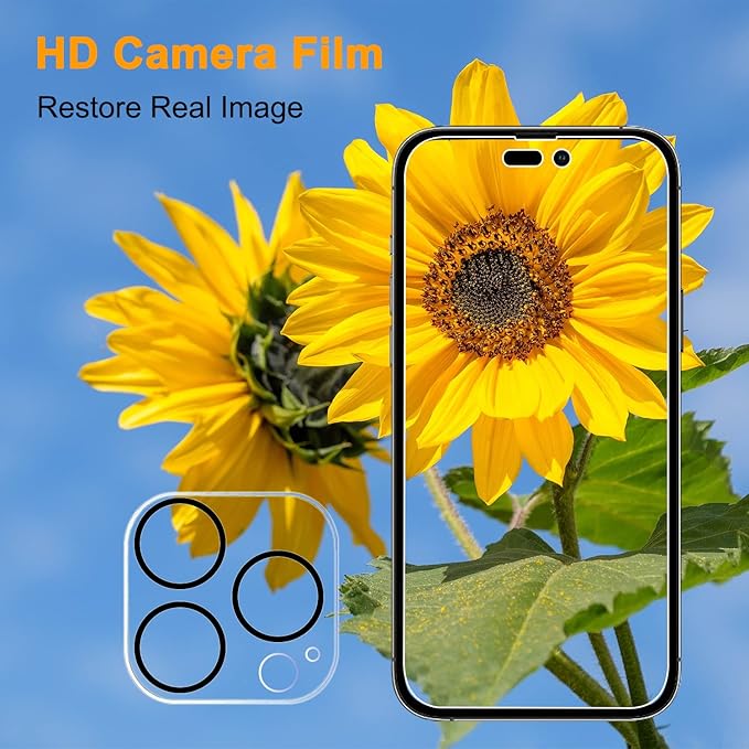 PEHAEL 2+2 Pack for iPhone 14 Pro Max Privacy Screen Protector with Camera Lens Protector Full Coverage Anti-Spy Tempered Glass Film 9H Hardness Easy Installation Bubble Free [6.7 inch]