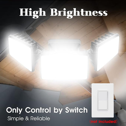 LED Flood Lights Outdoor 70W, 7000lm Floodlights, High Brightness Exterior Lighting Fixtures 6000K Cold White with IP66, Outdoor Lights for House, Yard, Garden,Playground