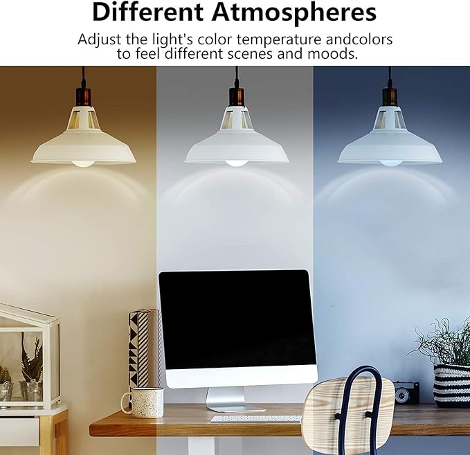 9W Smart Light Bulb(80W Equivalent)A19 E26 900Lumens LED Color Changing Light Bulbs,adjustable 16 Million DIY Colors and Music Sync 2700K-6500K WiFi Bulb Work with Alexa, Google Home, No Hub Required