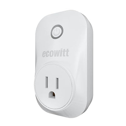 ECOWITT WittSwitch AC1100 Smart Outlet Switch, Need to Pair with IoT Wi-Fi Gateway(GW2000/GW1200), 4 Operation Modes, APP Control, American Plug, 915 MHz