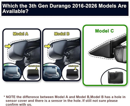 Mangoal Front 4K & Rear 1080P Dash Cam Custom Fit for Dodge Durango 2016 2017 2018 2019 2020 2021 2022 2023 2024 2025 2026 (Model C), Citadel GT GT Plus SRT,Integrated OEM Look,UHD 2160P,128GB Card