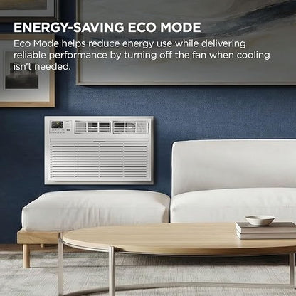 TCL H8T9E1-A 8,000 BTU Smart Through-The-Wall Air Conditioner, Fan & Dehumidifier, 350 Sq. Ft, Remote Control, Compatible with Alexa/Google Assistant, White