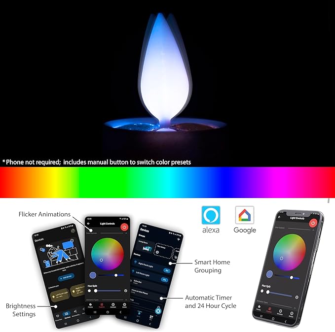 Smart Flameless Candle Lightbulb