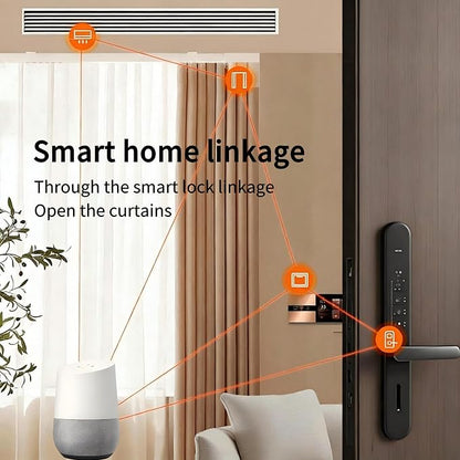 Zigbee Motor for Smart Curtain Track System, No Wiring Required, Automatic Ceiling Curtain Opener, Motorized Curtains with App, Voice, Remote Control, Compatible with Alexa,Google and Siri