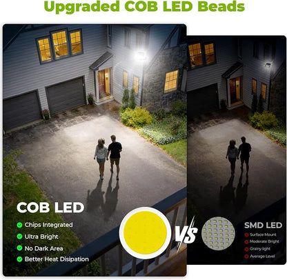 Solar Motion Sensor Outdoor Lights with 3 Modes