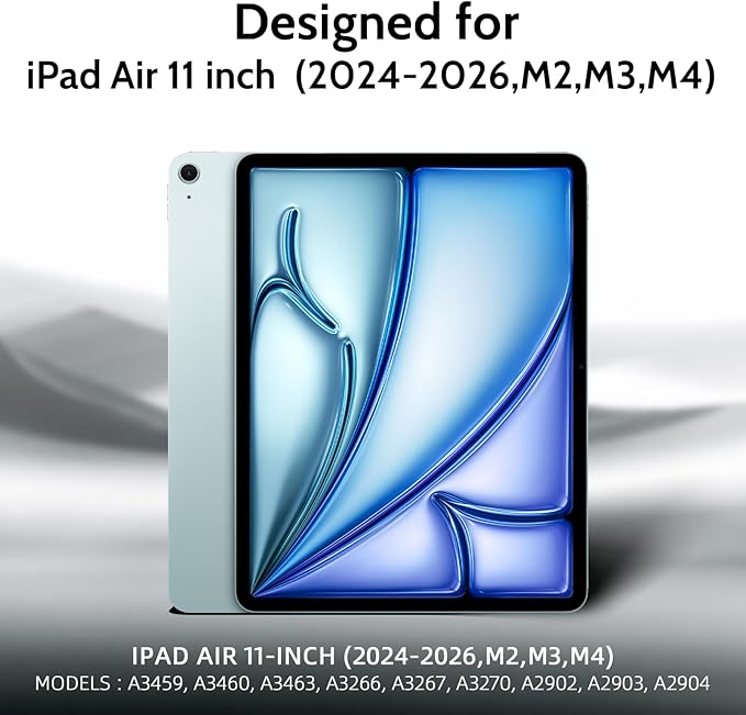 Peslv Magnetic Privacy Screen Protector for iPad Air 11 Inch (2024-2026, M2/M3/M4), Removable Anti Blue Light Glare Spy Private Filter, High Sensitive Bubble-Free Black Security Screen