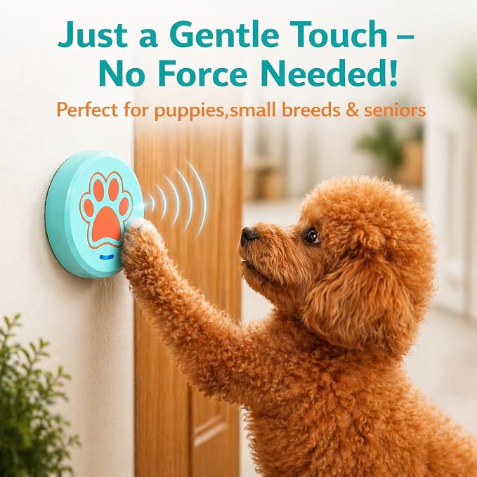 ChunHee Bells for Dog Training to Go Outside - Dog Door Bell with 36 Custom Sounds | Bell for Dogs to Ring to Go Potty | 5 Adjustable Volume(0-115dB) | Teach Puppies to Signal to Go Outside