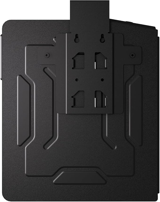 Biometric Slider Figerprint Handgun Safe with Auto Sliding Door&Keypad&Key | PINEWORLD Interior Light & Emergency Power Supply& Voice Navigation & Mute Mode, For Home, Nightstand, Car,Travel. Nice Gift