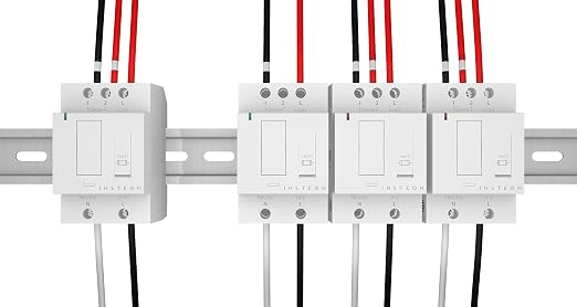 Insteon DIN Rail Smart Dimmer Relay, Home Automation Controller - 2452-222 | Dual-Band Smart Dimmer Relay Switch for Home Automation Systems, Works with Alexa & Google Home Voice Assistant, Hub Required