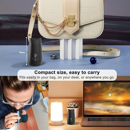 Portable Personal Air Filter On-the-Go Ready Design Replaceable filter cartridge Biodegradable & Up to 500+ Uses