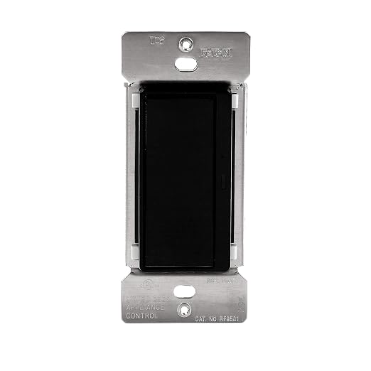 Eaton Z-Wave Plus RF9601DBK Wireless Switch, Single Pole, 3-Way, 3-Way, Black