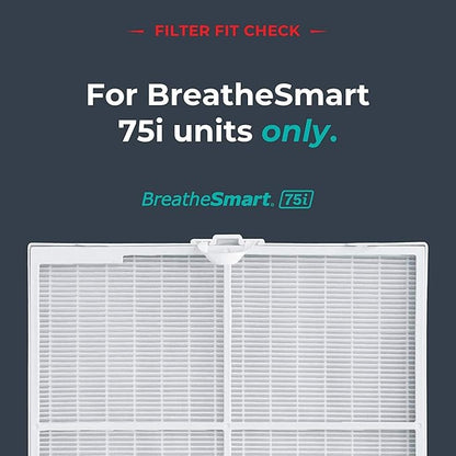 Alen Air Filter B7-Pure Replacement H13 True HEPA FIlter for BreatheSmart 75i Air Purifier - Captures Allergens, Dust, & Mold (1 Filter)