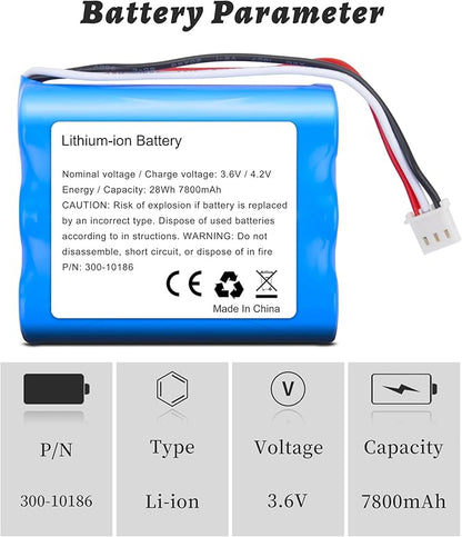 300-10186 Replace Battery for ADT Command Smart Home Touchscreen Security Panel ADT5AIO-1 ADT5AIO-2 ADT5AIO-3 ADT7AIO-1, for Honeywell ADT 2X16 AIO Home Security Panel ADT2X16AIO-1 ADT2X16AIO-2