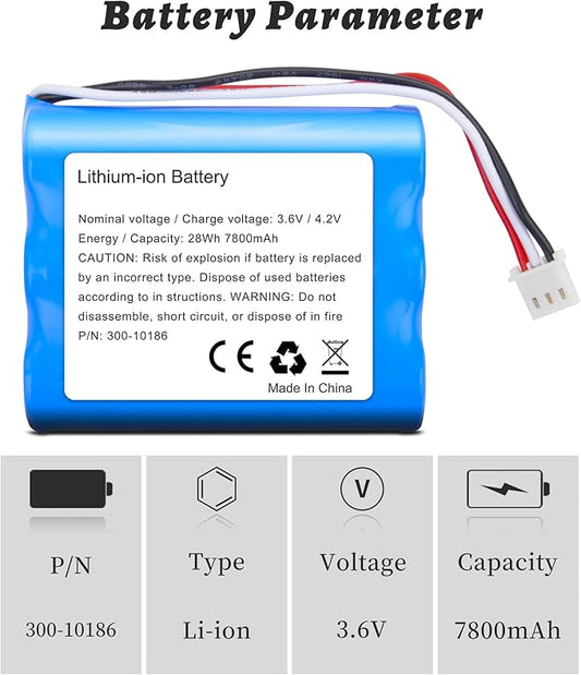 300-10186 Replace Battery for ADT Command Smart Home Touchscreen Security Panel ADT5AIO-1 ADT5AIO-2 ADT5AIO-3 ADT7AIO-1, for Honeywell ADT 2X16 AIO Home Security Panel ADT2X16AIO-1 ADT2X16AIO-2