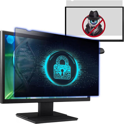 Computer Privacy Screen Filter for 23.8 Inch 16:9 Widescreen Monitor, Anti-Spy/Anti Glare Protector Office Accessories - WxH: 20 3/4" x 11 11/16" (528mm x 297mm)