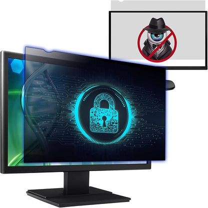 Computer Privacy Screen Filter for 23 Inch 16:9 Widescreen Monitor, Anti-Spy/Anti Glare Protector Office Accessories - WxH: 20 1/16" x 11 5/16" (509mm x 286mm)