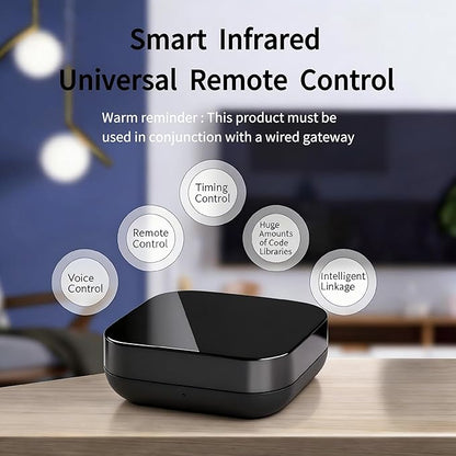 Tuya Smart Zigbee IR Blaster/IR Remote Controller, Infrared Remote Control Hub for Smart Home Automation Devices, Works with Alexa & Google Assistant, 2.4Ghz WiFi Only, Zigbee Wired Gateway Required