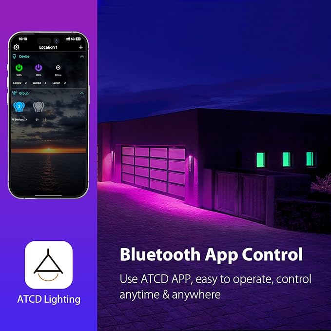 Smart Light Bulbs Dimmable, 9W E26 LED Smart Bulb Music Sync RGB Color Changing 2700-6500K Tunable White, RGBCW Bluetooth Light Bulb with App Control for Party Home 60W Equivalent 1 Pack