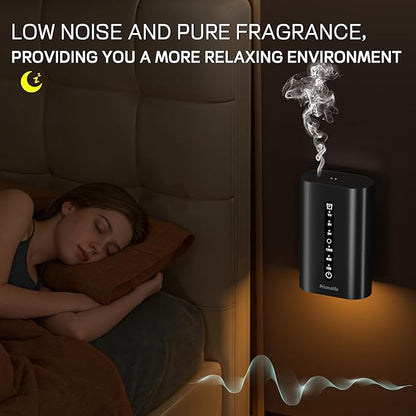 2025 Upgrade Smart Plug in Diffuser, Waterless Scent Diffusers for Home Cover Up to 800 Sq. Ft with 3 Mist Levels & Timers, Waterless Essential Oil Diffuser with RGB Lighting for Home, Office