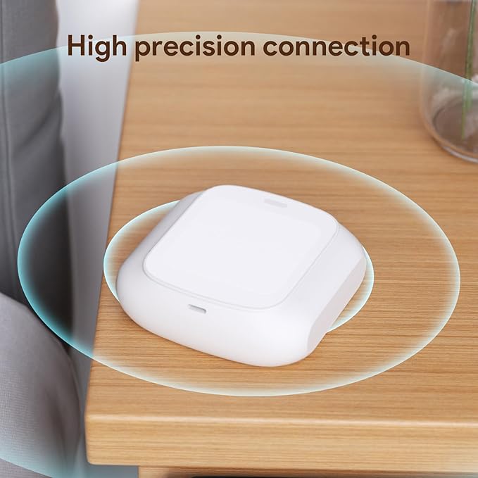 Wireless Switch (2-Key), Wi-Fi Smart Scene Switch, Battery Powered Wall Remote for Lights/Curtains/Scenes, Short & Long Press, No Hub Required