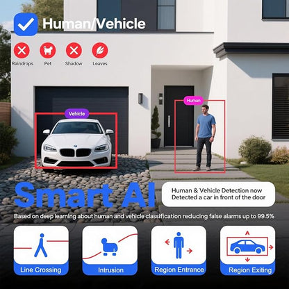 DS-2CD1083G2-LIUF 4K 8MP Smart Hybrid Light IP Bullet PoE Camera, 2.8mm Lens, H.265+, IP67, Human/ Vehicle Detection, Built-in Microphone & card slot (SD Card Not Including), Work with Ⲏіkconnect